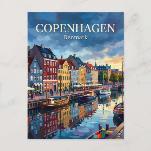 Nyhavn Denemarken Briefkaart (Voorkant)