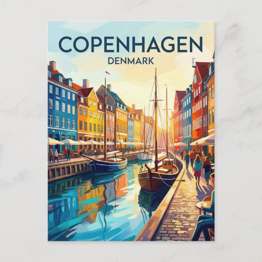 Nyhavn Denemarken Briefkaart (Voorkant)