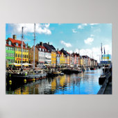 Nyhavn District, Denmark, Poster (Voorkant)