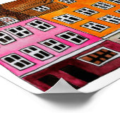 NYHAVN Kobenhavn Waterverf Art Travel Poster (Hoek)