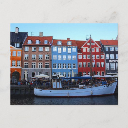 Nyhavn Kopenhagen Denemarken Briefkaart (Voorkant)