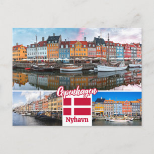 Nyhavn Kopenhagen Denemarken Briefkaart