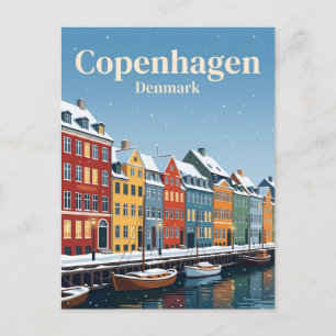 Nyhavn, Kopenhagen, Denemarken Briefkaart