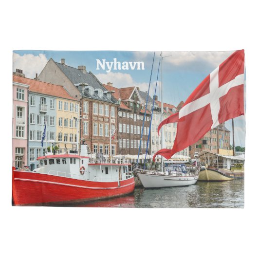 Nyhavn Kopenhagen Denemarken Kussensloop (Achterkant)