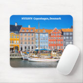 Nyhavn Kopenhagen Denemarken Muismat (Met muis)