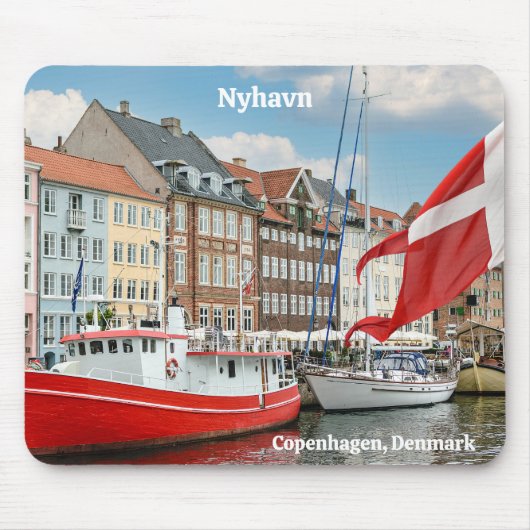 Nyhavn Kopenhagen Denemarken Muismat (Voorkant)