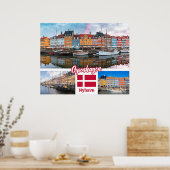 Nyhavn Kopenhagen Denemarken Poster (Keuken)
