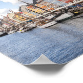 Nyhavn Kopenhagen Denemarken Poster (Hoek)