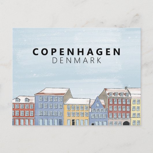 Nyhavn Kopenhagen Denmark Scandinavia Modern Briefkaart (Voorkant)
