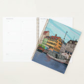 Nyhavn Kopenhagen Denmark Whimsical llustration Planner (Display)