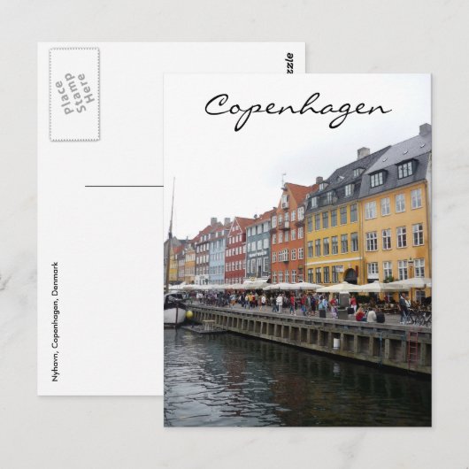nyhavn scène briefkaart (Voorkant / Achterkant)
