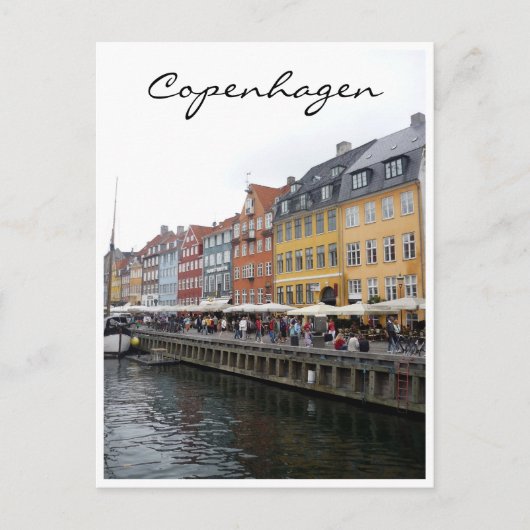 nyhavn schilderachtig briefkaart (Voorkant)