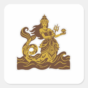Nyi Roro Kidul Vierkante Sticker