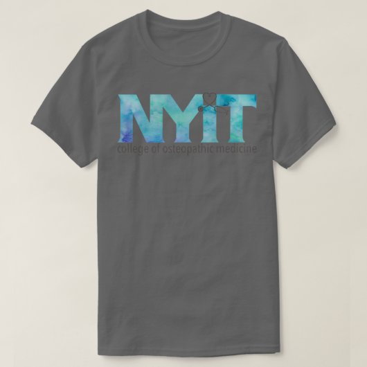 NYITCOM Blue Waterverf T-shirt (Design voorkant)