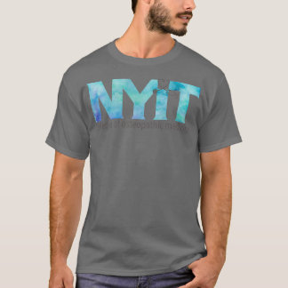 NYITCOM Blue Waterverf T-shirt