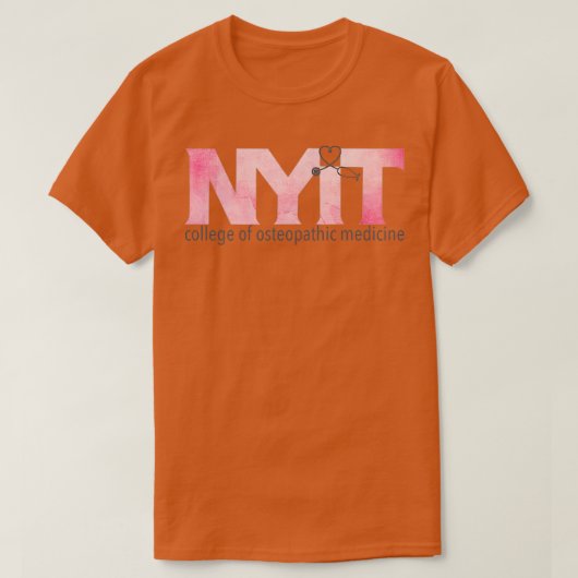 NYITCOM Roze waterverf T-shirt (Design voorkant)