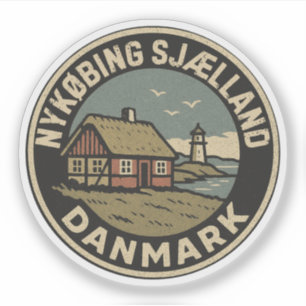 Nykøbing Sjælland, Denemarken Danmark Sticker