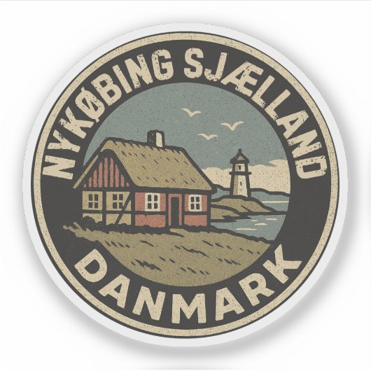 Nykøbing Sjælland, Denemarken Danmark Sticker (Voorkant)