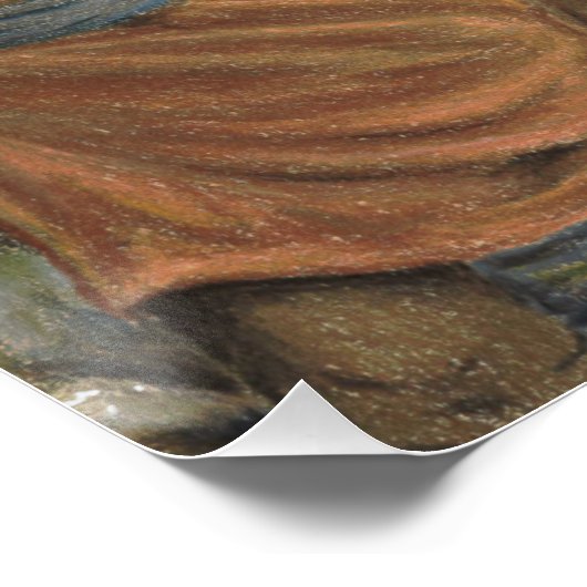 Nylo van het poster Maradon. Kunst van Emily Stoll (Hoek)