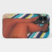 Nylon Thigh Highs in Shiny PPomoetjes Case-Mate iPhone Case (Achterkant (horizontaal))