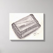 Nylon Wallet Pencil Schets - Pop Cultuur Canvas Afdruk (Voorkant)