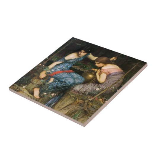 Nymfen die het hoofd van Orpheus Tile vinden Tegeltje (Zijkant)