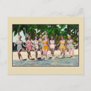  nymfen tropisch strand Florida Briefkaart