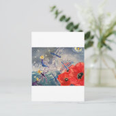 Nymferen en Dragonfly Waterverf Schilderen Briefkaart (Staand voorkant)