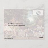 Nymferen, satyrs en honden van Peter Paul Rubens Briefkaart (Achterkant)
