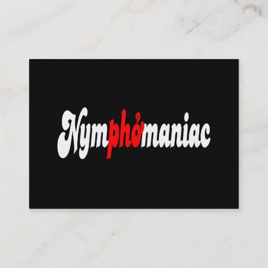 Nymfomaan Visitekaartje (Achterkant)