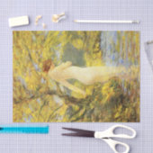 Nymph Bathing (Mooie Vrouw Deity) Tissuepapier (Craft)