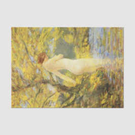 Nymph Bathing (Mooie Vrouw Deity) Tissuepapier