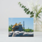 Nymph de la Neva op de Pont Alexandre III - Parijs Briefkaart (Staand voorkant)