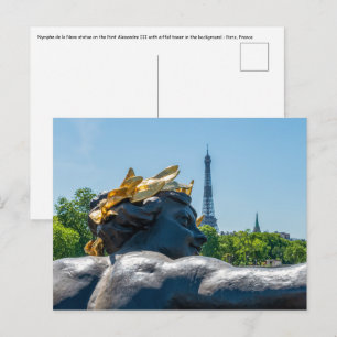 Nymph de la Neva op de Pont Alexandre III - Parijs Briefkaart