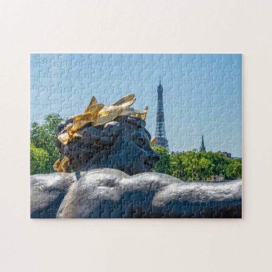 Nymph de la Neva op de Pont Alexandre III - Parijs Legpuzzel (Horizontaal)