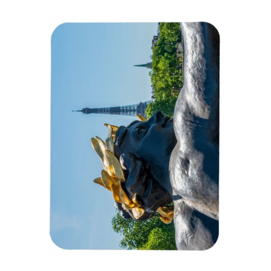 Nymph de la Neva op de Pont Alexandre III - Parijs Magneet (Verticaal)