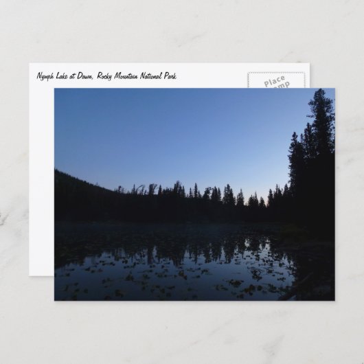 Nymph Lake op Dawn Briefkaart (Voorkant / Achterkant)