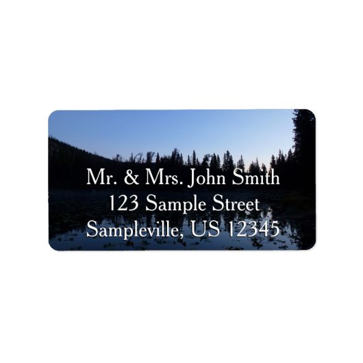 Nymph Lake op Dawn Etiket (Voorkant)