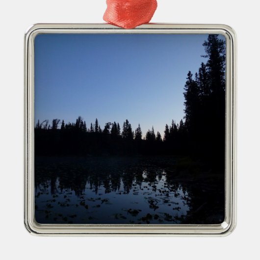 Nymph Lake op Dawn Metalen Ornament (Voorkant)