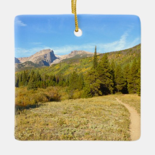 Nymph Lake Trail in de vroege herfst Keramisch Ornament (Voorkant)