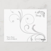 Nymph met drink bekerbriefkaart briefkaart (Achterkant)