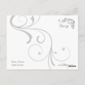 Nymph met setar en haar geliefde briefkaart (Achterkant)