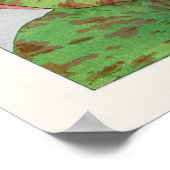 Nymphaea Lotus #1, Roze, Lily Pad, Tanigami Konan Poster (Hoek)