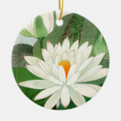 Nymphaea lotus, boom keramisch ornament (Voorkant)