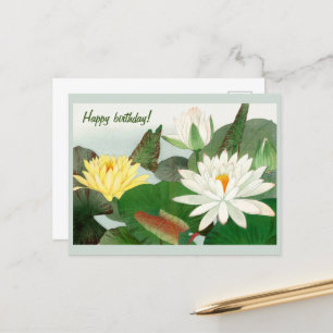Nymphaea lotus, Gelukkig Verjaardagsfeest Briefkaart