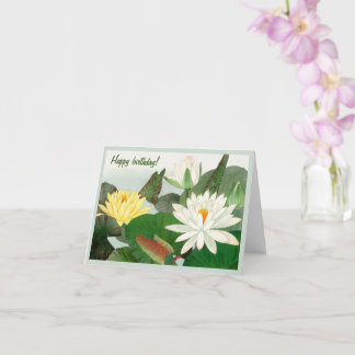 Nymphaea lotus, Happy Birthday Kaart