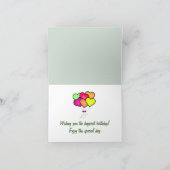 Nymphaea lotus, Happy Birthday Kaart (Binnen)