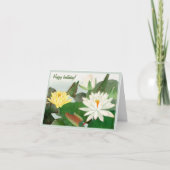 Nymphaea lotus, Happy Birthday Kaart (Voorkant)