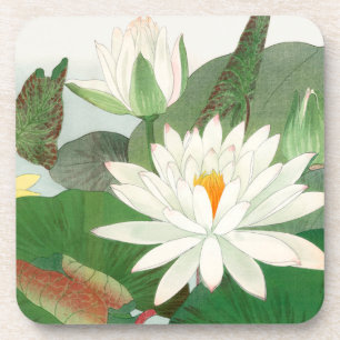 Nymphaea lotus, Japanse houtsnede, 1917 Bier Onderzetter