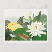 Nymphaea lotus, Japanse houtsnede, 1917 Briefkaart (Voorkant)